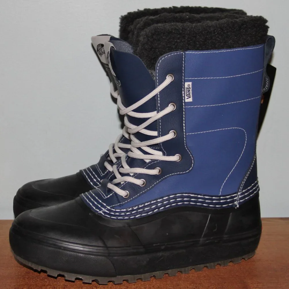 Vans Standard Snow MTE Cold Weather Winter Boots Mens 9 Navy Blue Black